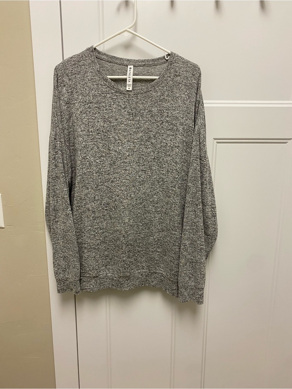 Athleta Heather Gray Crewneck Sweater